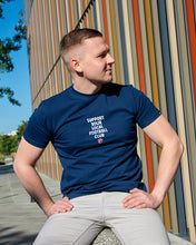 Načíst obrázek do prohlížeče Galerie, SPF SUPPORT YOUR LOCAL FOOTBALL CLUB NAVY T-SHIRT
