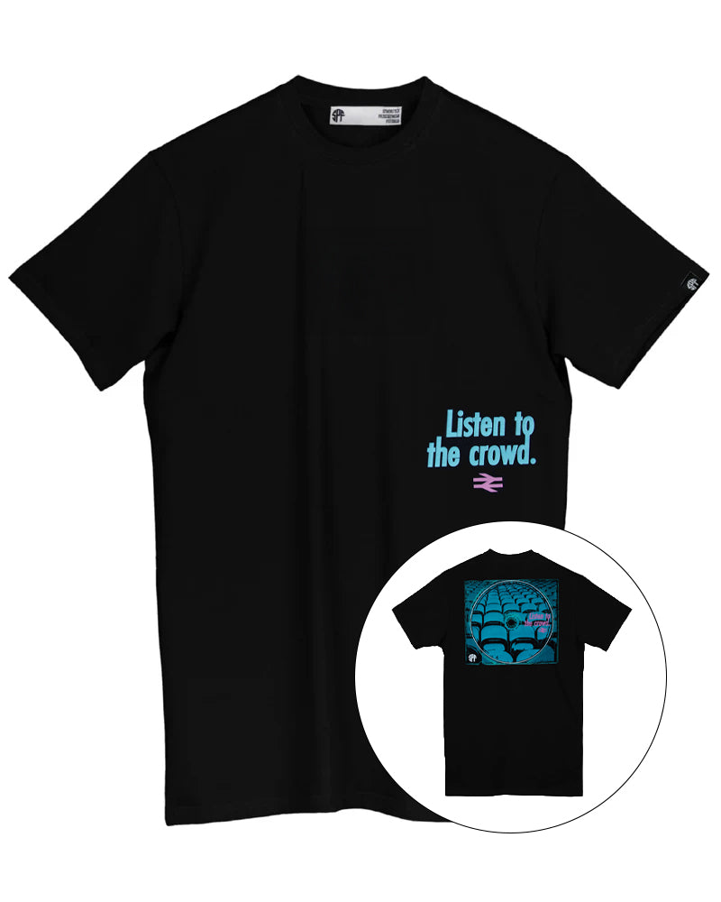 SPF Listen To The Crowd Black T-shirt