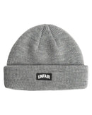 Załaduj obraz do przeglądarki galerii, Unfair Athletics Curved Patch Beanie Grey czapka zimowa
