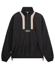 Načíst obrázek do prohlížeče Galerie, UNFAIR ATHLETICS ELEMENTARY CRUSHED HALFZIP BLACK KURTKA
