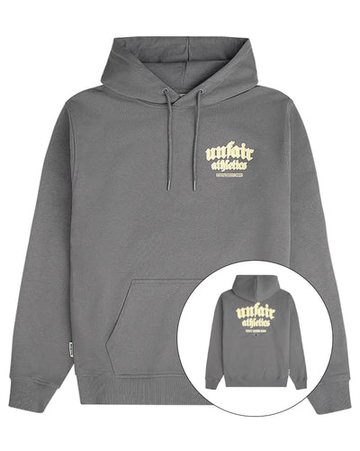 UNFAIR ATHLETICS INSPIRED EASY FIT HOODIE CHARCOAL BLUZA