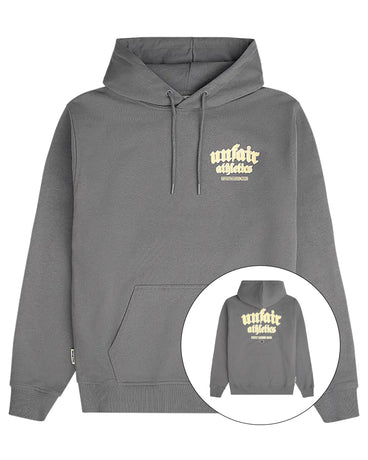 UNFAIR ATHLETICS INSPIRED EASY FIT HOODIE CHARCOAL BLUZA