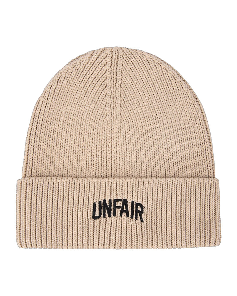 Unfair Athletics Organic Knit Beanie Beige czapka zimowa