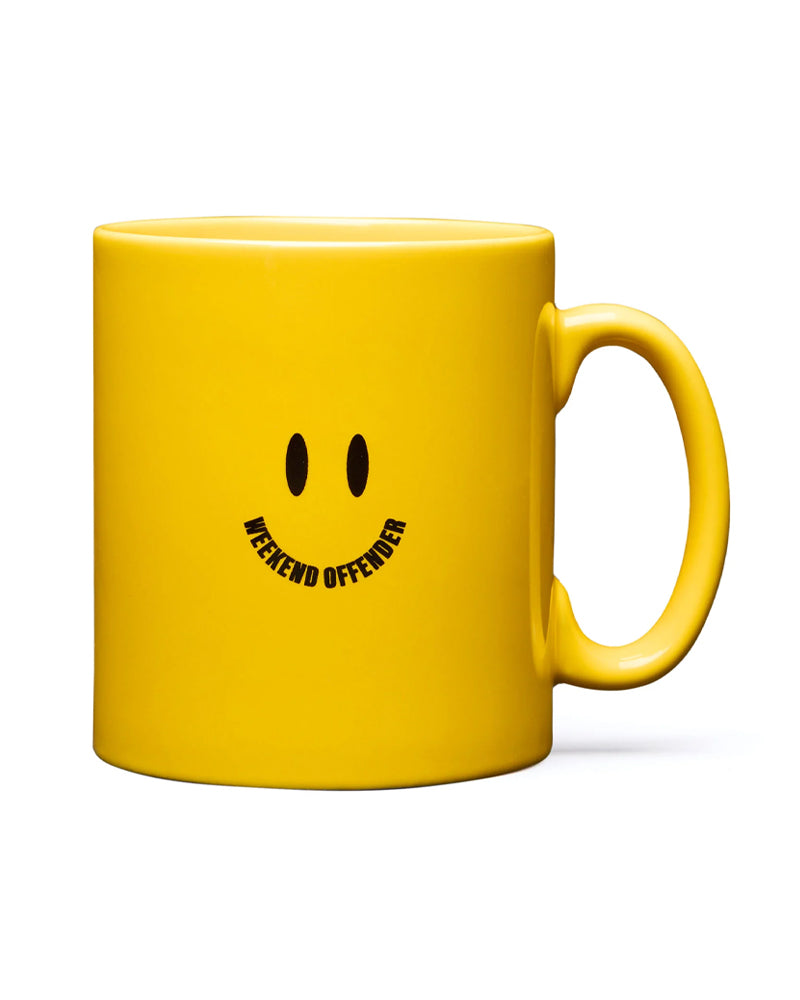 WEEKEND OFFENDER ACID ULTRA SMILEY MUG YELLOW KUBEK