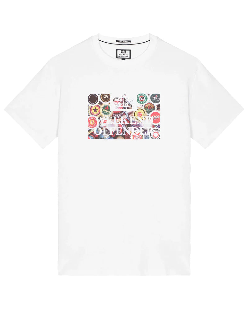 Weekend Offender Caps Graphic White T-shirt