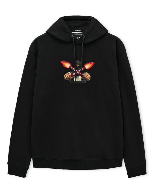 Weekend Offender Fulgar Graphic Black Bluza z kapturem