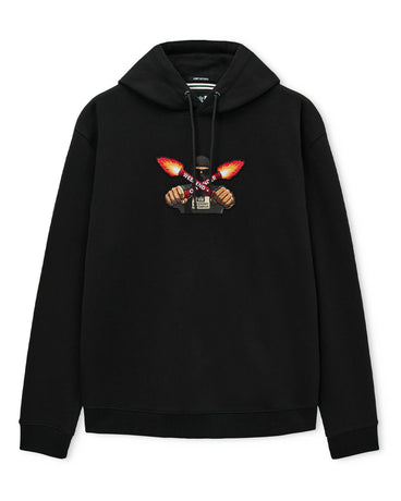 Weekend Offender Fulgar Graphic Black Bluza z kapturem