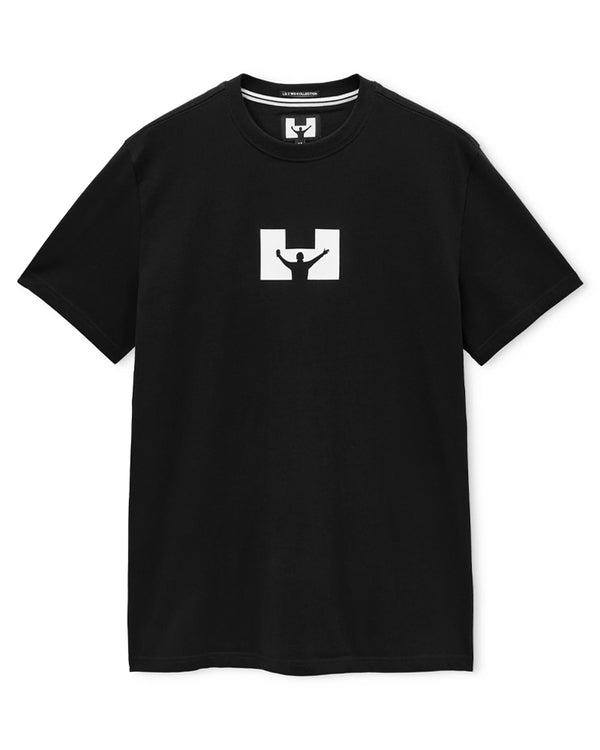 WEEKEND OFFENDER GASCOIGNE PRINTED BLACK T-SHIRT