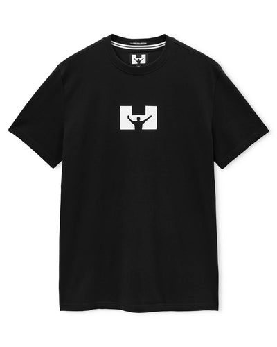WEEKEND OFFENDER GASCOIGNE PRINTED BLACK T-SHIRT