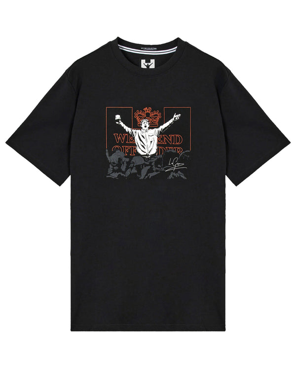 Weekend Offender t-shirt czarny bawełniany