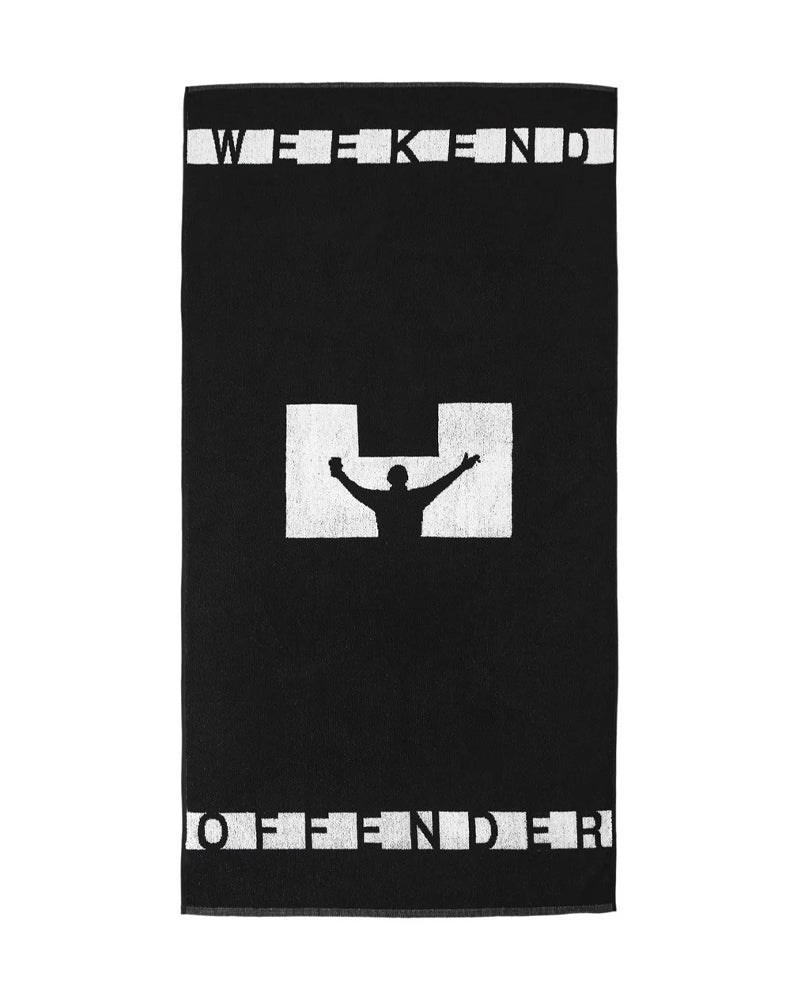 WEEKEND OFFENDER GREAVES TOWEL BLACK RĘCZNIK