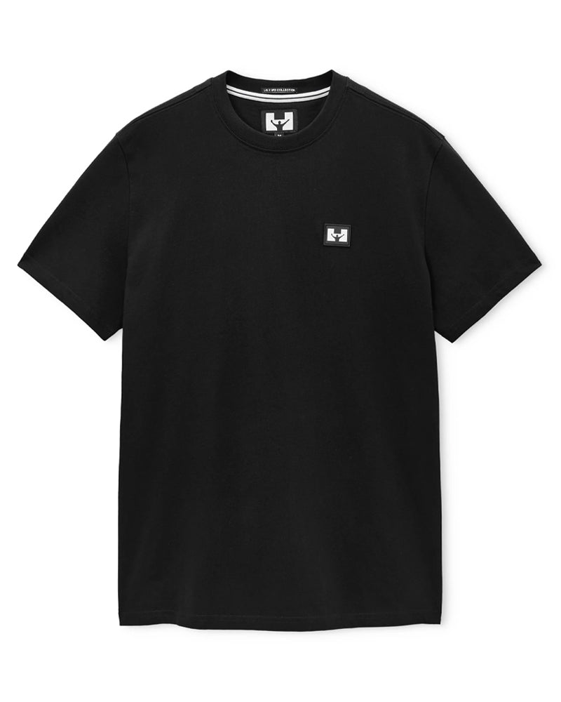 WEEKEND OFFENDER HODDLE BADGE BLACK T-SHIRT