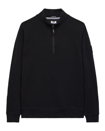 WEEKEND OFFENDER KRAVIZ QUARTER ZIP BLACK BLUZA