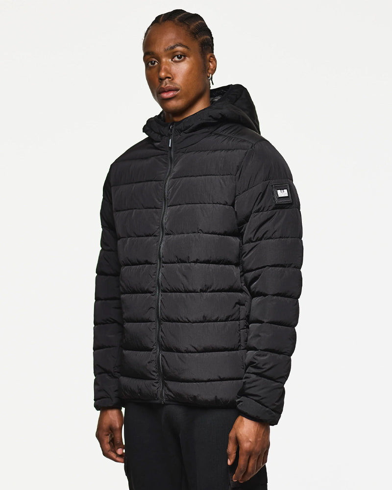 Weekend Offender La Guardia Puffer Jacket Black | Casual Authentic