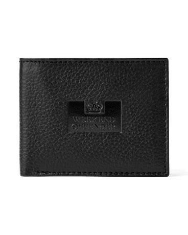 Weekend Offender Leather Billfold Wallet Black portfel skórzany