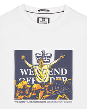 Załaduj obraz do przeglądarki galerii, WEEKEND OFFENDER LEO GREGORY TEE WHITE T-SHIRT
