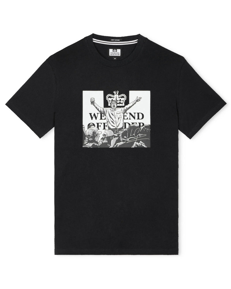 Weekend Offender Leo Gregory Mono Graphic Black T-Shirt 