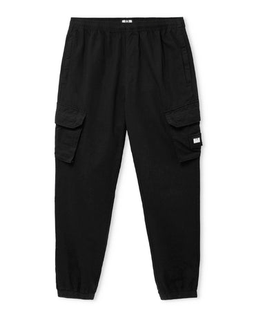 Weekend Offender czarne spodnie bawełniane w stylu cargo