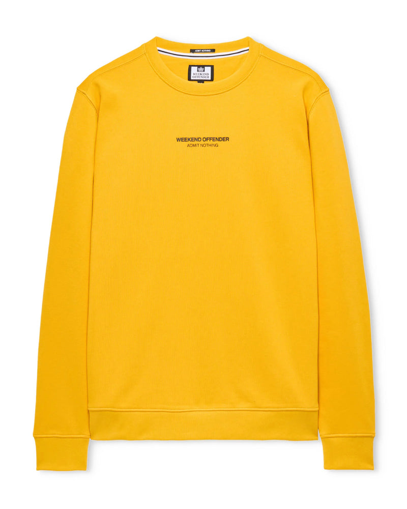 WEEKEND OFFENDER RAVAL CREW HONEY YELLOW BLUZA