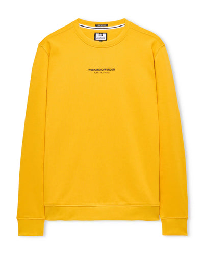 WEEKEND OFFENDER RAVAL CREW HONEY YELLOW BLUZA