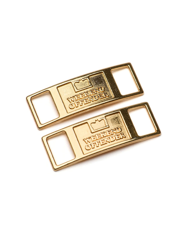 WEEKEND OFFENDER SHOELACE TAG GOLD ZAWIESZKI DO SZNURÓWEK
