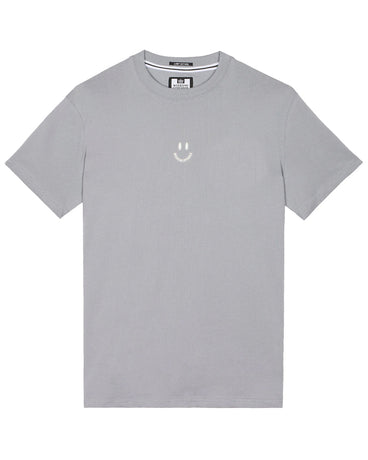 WEEKEND OFFENDER SMILE GRAPHIC SMOKEY GREY T-SHIRT