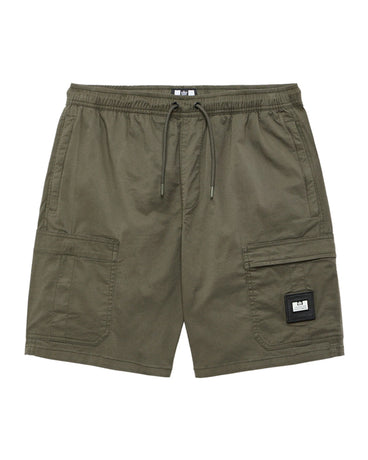 WEEKEND OFFENDER UPTOWN UTILITY SHORTS CASTLE GREEN SPODENKI