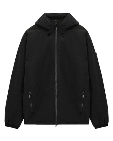 Weekend Offender techniczna kurtka z kapturem czarna ocieplana