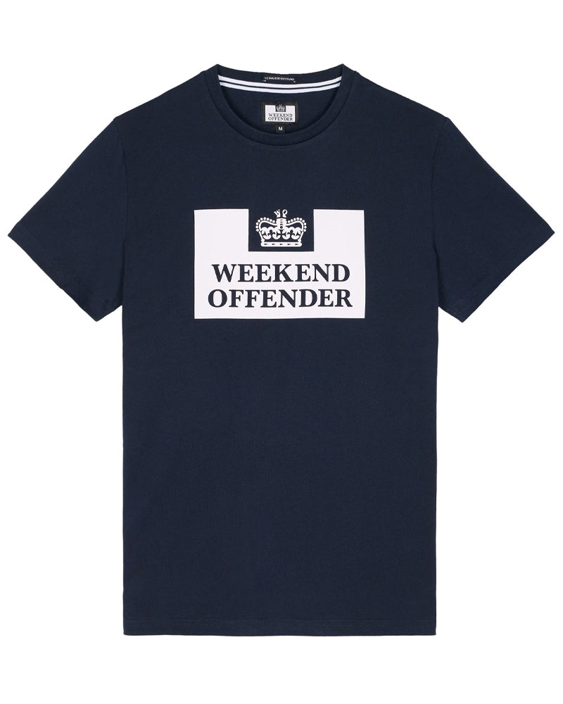 WEEKEND OFFENDER PRISON NAVY T-SHIRT